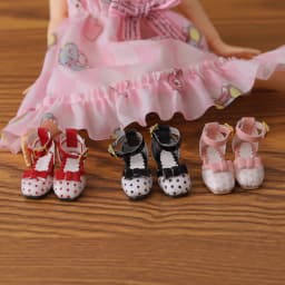 ICY DBS Blyth Doll Shoes 1/6 Heels Featured Polka Dot Shoes BJD Girls Toys