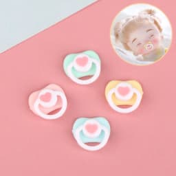 5Pcs Lovely Mini Doll Pacifier Play House Supplies Dummy Nipples For OB11 BJD Doll Baby Dolls Kids Toy Baby Pacifier Accessories