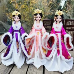 30cm Doll Full Set 1/6 Ancient Costume Clothing Bjd Doll Change Up Diy Girl Toys Dress Up Fashion Play House Birthday Gift