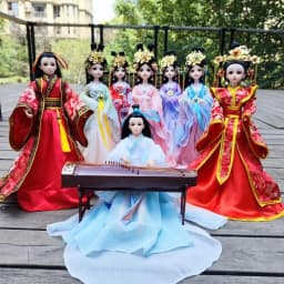 30cm Doll Full Set 1/6 Ancient Costume Clothing Bjd Doll Change Up Diy Girl Toys Dress Up Fashion Play House Birthday Gift