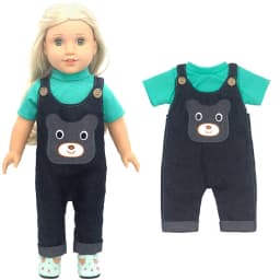 18" Girls Doll Overall Wear 43 Cm Baby Doll Clothes Rompers Children Girl Gifts