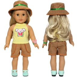 18" Girls Doll Overall Wear 43 Cm Baby Doll Clothes Rompers Children Girl Gifts