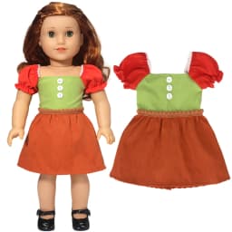 18" Girls Doll Overall Wear 43 Cm Baby Doll Clothes Rompers Children Girl Gifts