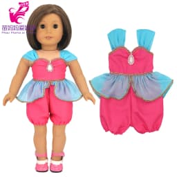18" Girls Doll Overall Wear 43 Cm Baby Doll Clothes Rompers Children Girl Gifts