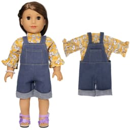 18" Girls Doll Overall Wear 43 Cm Baby Doll Clothes Rompers Children Girl Gifts