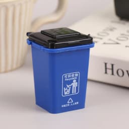 1:12 Dollhouse Furniture Toy Mini Trash Can Toy Garbage Truck Cans Curbside Vehicle Garbage Separation Bin Toys Kid Gift