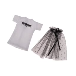1pcs Blythe Clothes long T-shirt+Lace Skirt White Dress for Doll Accessories Clothing (Blythe,ob,Pullip,OB24,1/6 Dolls)