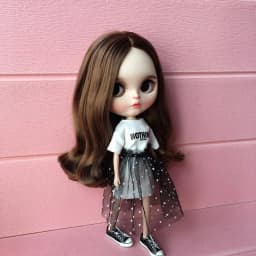 1pcs Blythe Clothes long T-shirt+Lace Skirt White Dress for Doll Accessories Clothing (Blythe,ob,Pullip,OB24,1/6 Dolls)