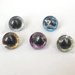50pcs/lot New Items 16mm/20mm/25mm Trapezoid Plastic Glitter Safety Toy Eyes +white Washer For Diy Doll
