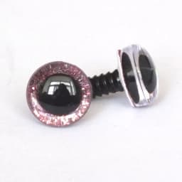 50pcs/lot New Items 16mm/20mm/25mm Trapezoid Plastic Glitter Safety Toy Eyes +white Washer For Diy Doll