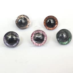 50pcs/lot New Items 16mm/20mm/25mm Trapezoid Plastic Glitter Safety Toy Eyes +white Washer For Diy Doll
