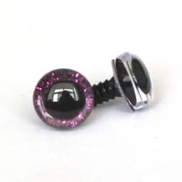 50pcs/lot New Items 16mm/20mm/25mm Trapezoid Plastic Glitter Safety Toy Eyes +white Washer For Diy Doll