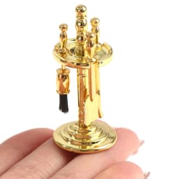 4pcs/lot Alloy Miniature Cleaning Tools Display Holder For 1/12 Dolls House Life Scenes Decoration Accessory
