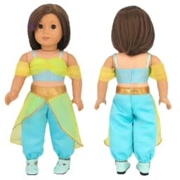 18' Girl Doll Costume Arabic Clothes Set 18-Inch Girl Doll Jasmine Clothes Baby Gift