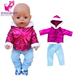 New Born Baby Doll Clothes Hooded Sweater for 18" Girl Doll Jacket Toys Doll Outfits