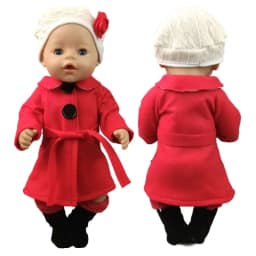 New Born Baby Doll Clothes Hooded Sweater for 18" Girl Doll Jacket Toys Doll Outfits