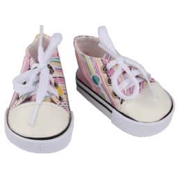 16 Styles 7 cm Canvas Doll Shoes Clothes Accessories Sneakers For 43cm Baby New Born Reborn And 18 Inch Amerian Doll Girl Toy