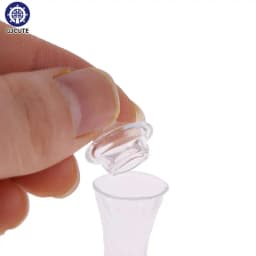 1Pc 1:12 Dollhouse Miniature Vase Glass Candy Jar Simulation Candy Bottle Flower Plant Vases Model Doll House Decor Toy