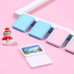 1Pcs Simulation Miniature Tablet Computer Mini Laptop Model Collapsible Office Computer Model Dollhouse Decoration Accessories