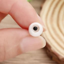 1Set Acrylic Half Round Doll Eyes 8~26mm Transparent Black Eye Patch Safety Eyeball Sticking Mud Clay Toys DIY Doll Accessories