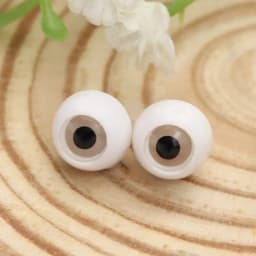 1Set Acrylic Half Round Doll Eyes 8~26mm Transparent Black Eye Patch Safety Eyeball Sticking Mud Clay Toys DIY Doll Accessories