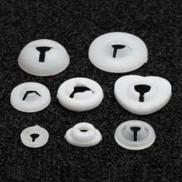 100Pcs Round Gaskets Washers for Plastic Safety Eyes Nose Back for Crochet Bear Doll Animal Toys DIY Craft Child Kids Toys