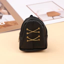 1:6 Dollhouse Miniature Backpack Chain Bag For 30cm Doll Decor Toy Luxury Bag Doll House Accessories Kids Pretend Play Toys