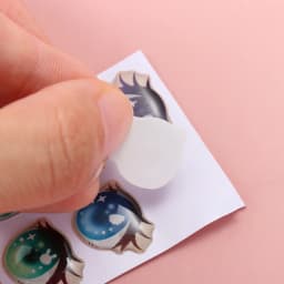 10Pairs Cartoon Doll Eyes Stickers Cute Flower Strar Bunny Clay Decals Anime Figurine Doll Face Organ Paster Toys Doll Accessory