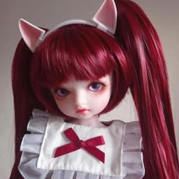1/3 1/4 1/6 1/8 Bjd Wig High Temperature Long Wig Hair With Ponytails MSD SD For BJD Doll