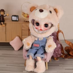 Traveling Bag Bear Clothes for ICY DBS BLYTHE 30cm Dolls Outgoing Packets 1/6 BJD OB24 ANIME GIRL Pullip BB Girl