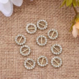 4 colors Stuffed Toys Diy Dolls Buckles Tri-glide Diamond Buckle Doll Bags Accessories Round/Square Belt Buttons