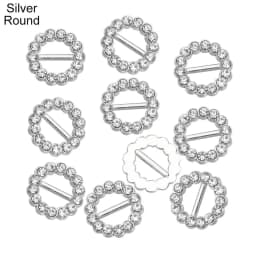 4 colors Stuffed Toys Diy Dolls Buckles Tri-glide Diamond Buckle Doll Bags Accessories Round/Square Belt Buttons