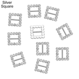 4 colors Stuffed Toys Diy Dolls Buckles Tri-glide Diamond Buckle Doll Bags Accessories Round/Square Belt Buttons