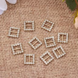 4 colors Stuffed Toys Diy Dolls Buckles Tri-glide Diamond Buckle Doll Bags Accessories Round/Square Belt Buttons