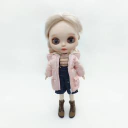 Ob22 Doll Pink Reflective Down Jackets Clothes Doll Winter Overcoat Clothing For Blythes Ymy 22 Licca Azones Ob24 Ob27 Fr Doll