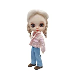 Ob22 Doll Pink Reflective Down Jackets Clothes Doll Winter Overcoat Clothing For Blythes Ymy 22 Licca Azones Ob24 Ob27 Fr Doll