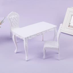1PC Dollhouse 1:6 Kitchen Furniture Accessories Dining Table Chair Computer Office Desk Chair For Doll House Decor Kids Toys