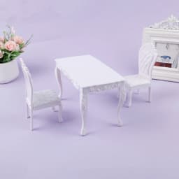 1PC Dollhouse 1:6 Kitchen Furniture Accessories Dining Table Chair Computer Office Desk Chair For Doll House Decor Kids Toys