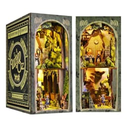 No Original Box Clearance DIY Wooden Doll Houses Miniature Building Kit Desert Store Casa Flower Villa Dollhouse Assembly Toys