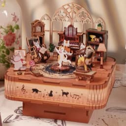 No Original Box Clearance DIY Wooden Doll Houses Miniature Building Kit Desert Store Casa Flower Villa Dollhouse Assembly Toys