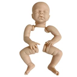 16 Inches Newborn Reborn Doll Kit Zendric Premature Baby Blank Unpainted Unfinished Baby Mold DIY Doll For Girls