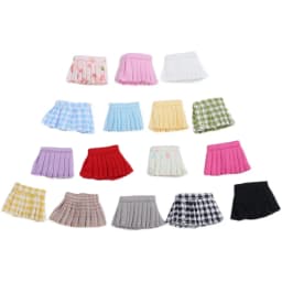 OB11 Doll Clothing Accessories Pleated Half Body Strap Skirt GCS Clay 1/12 Knot Little Pig Doll Clothing Multi Color