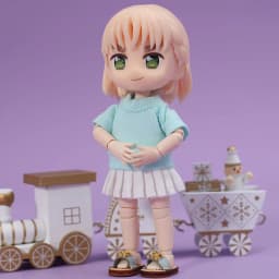 OB11 Doll Clothing Accessories Pleated Half Body Strap Skirt GCS Clay 1/12 Knot Little Pig Doll Clothing Multi Color