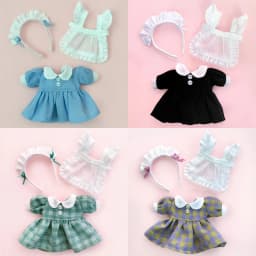 New Ob11 Bjd Dolls Dress Clothes With Apron Doll French Maid With Headwear For Ob11,Obitsu 11,Molly, Gsc,1/12 Bjd Doll