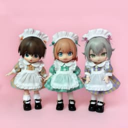 New Ob11 Bjd Dolls Dress Clothes With Apron Doll French Maid With Headwear For Ob11,Obitsu 11,Molly, Gsc,1/12 Bjd Doll