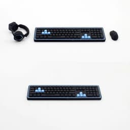 1/12 Dollhouse Study Room Esports Games Computer Keyboard Set Desk Chair Set Furniture Decor Micro Scene Props