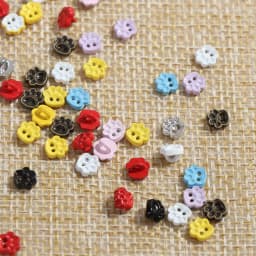 20pcs Mini Buttons DIY Doll Clothes Metal Buckle Bear Foot Style Buckles for 1/6 Doll Clothing Sewing Accessories Holes Buttons