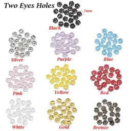 20pcs Mini Buttons DIY Doll Clothes Metal Buckle Bear Foot Style Buckles for 1/6 Doll Clothing Sewing Accessories Holes Buttons