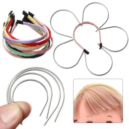 5Pcs New Mini Cute Doll Headband Doll Hair Decoration Materials Doll Head Band Parts DIY Doll Accessories