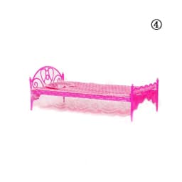Dollhouse Furniture Creative Miniature Furniture Wardrobe/Bed/Shoe Rack/Bathtub/Swing For Doll Living Room Decor Accessories